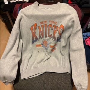 Abercrombie & Fitch Gray Knicks Sweatshirt